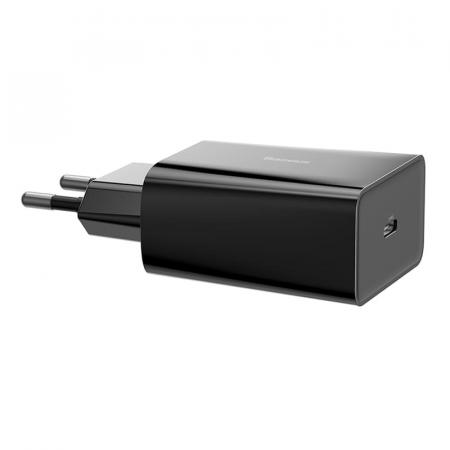 Сетевое зарядное устройство USB Type-C Baseus Speed Mini 18 Вт (CCFS-X01) Черный Сетевое зарядное устройство USB Type-C Baseus Speed Mini 18 Вт (CCFS-X01) Черный
