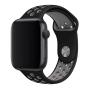 Силиконовый ремешок COTEetCI Nike+ Silicone Sport Band для Apple Watch 42/44 мм Black-Gray, черно-серый