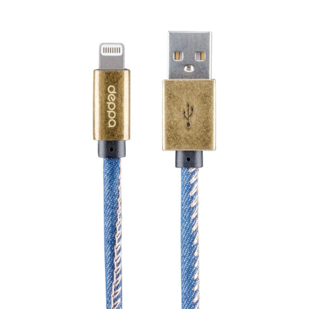 Дата-кабель Deppa Jeans USB - Lightning, медь/джинса, 1,2 м (72520) Синий Дата-кабель Deppa Jeans USB - Lightning, медь/джинса, 1,2 м (72520) Синий