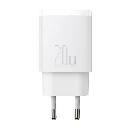 Зарядное устройство Baseus Compact Quick Charger U+C 20W EU (CCXJ-B02) Белый