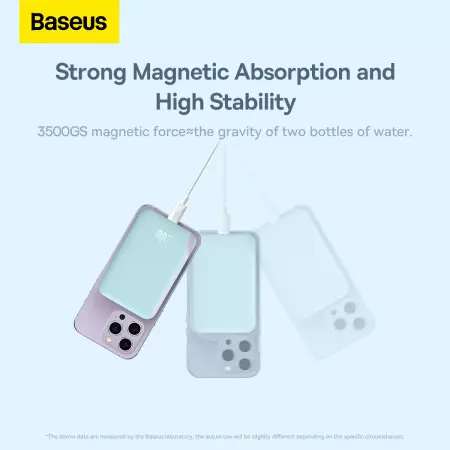 Внешний аккумулятор Baseus Magnetic Wireless Charging power bank с поддержкой беспроводной зарядки 10000mAh 20W (PPCXM10) Голубой Внешний аккумулятор Baseus Magnetic Wireless Charging power bank с поддержкой беспроводной зарядки 10000mAh 20W (PPCXM10) Голубой