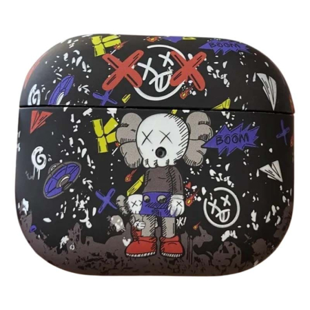 Чехол для AirPods 3 COQUE POUR Черный с рисунком Чехол для AirPods 3 COQUE POUR Черный с рисунком
