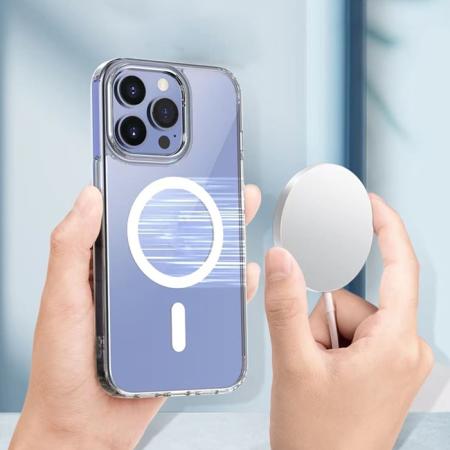 Чехол для iPhone 15 Pro с Magsafe Mutural Jingtou Series Прозрачный Чехол для iPhone 15 Pro с Magsafe Mutural Jingtou Series Прозрачный