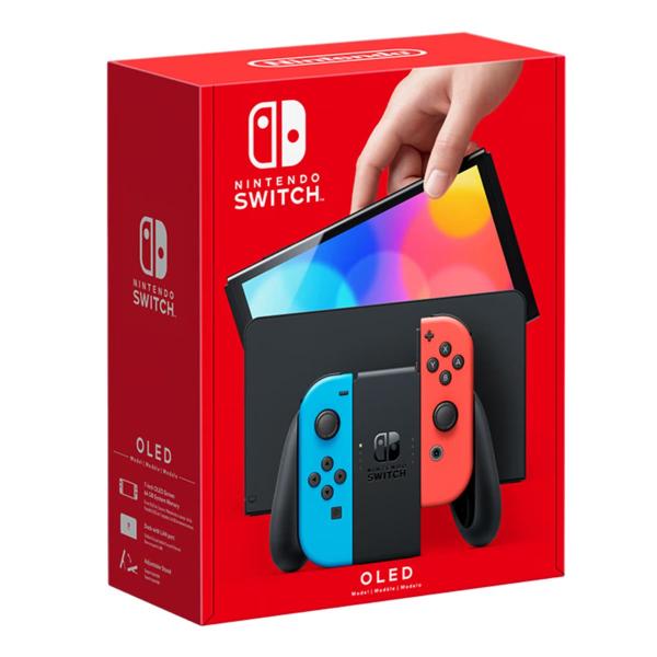 Игровая консоль Nintendo Switch OLED 64Gb Neon, неоновый/красный