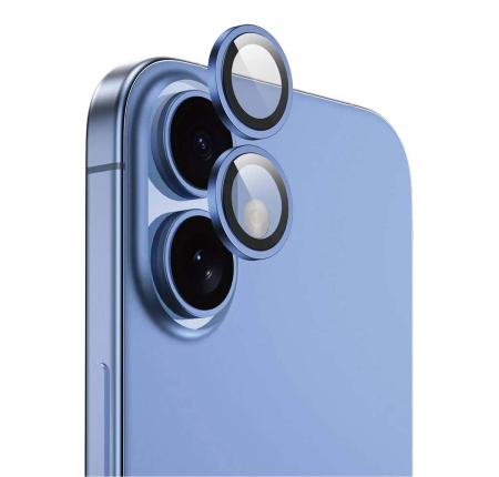 Защитное стекло для камеры iPhone 16/16 Plus SUPGLASS Anti Glare Camera lens glass (XC-31) Blue Защитное стекло для камеры iPhone 16/16 Plus SUPGLASS Anti Glare Camera lens glass (XC-31) Blue