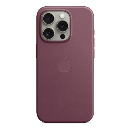 Чехол FineWoven Case для Apple iPhone 15 Pro с MagSafe Mulberry, фиолетовый Чехол FineWoven Case для Apple iPhone 15 Pro с MagSafe Mulberry, фиолетовый