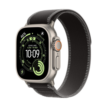 Apple Watch Ultra 3 (2025), 49 мм корпус из титана цвета «Natural», ремешок Trail Loop размера S/M цвета «Black/Charcoal» Apple Watch Ultra 3 (2025), 49 мм корпус из титана цвета «Natural», ремешок Trail Loop размера S/M цвета «Black/Charcoal»