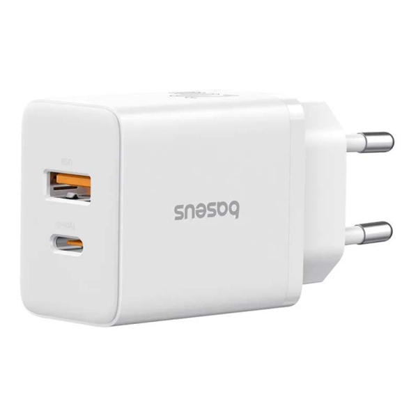 Зарядное устройство Baseus Cube Fast Charger C+U 20 Вт EU Moon (P10111403213-00) Белый