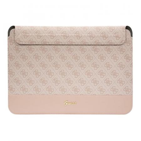 Чехол Guess для ноутбуков 13"/14" Sleeve 4G Bottom stripe Metal logo (GUCS14PS4SGP) Розовый Чехол Guess для ноутбуков 13"/14" Sleeve 4G Bottom stripe Metal logo (GUCS14PS4SGP) Розовый