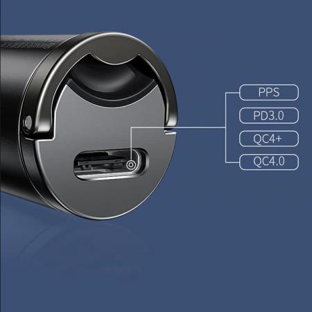 АЗУ Baseus 2 USB Fast Charger 30W Type-C Port Tiny Star Mini PPS (VCHX-B0G) Черный АЗУ Baseus 2 USB Fast Charger 30W Type-C Port Tiny Star Mini PPS (VCHX-B0G) Черный