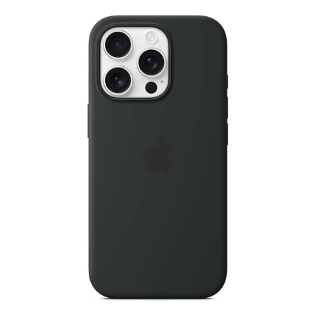 Чехол Silicone Case для Apple iPhone 16 Pro с MagSafe Black, черный Чехол Silicone Case для Apple iPhone 16 Pro с MagSafe Black, черный