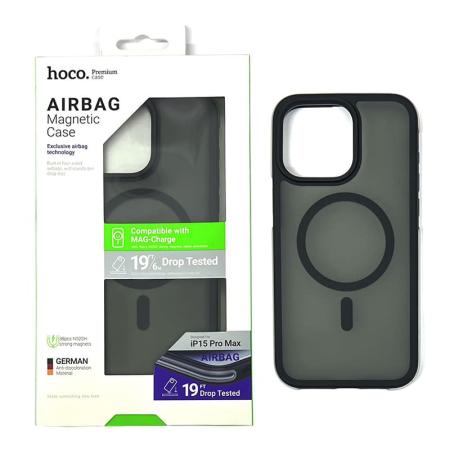 Чехол hoco. AIRBAG Magnetic Case для Apple iPhone 15 Pro (AS5) Черный Чехол hoco. AIRBAG Magnetic Case для Apple iPhone 15 Pro (AS5) Черный