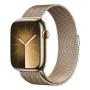 Apple Watch Series 9, 45 мм корпус из нержавеющей стали «Gold», ремешок Milanese Loop цвета «Gold»