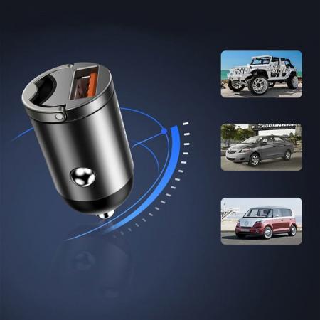 Автомобильная зарядка в прикуриватель быстрая Baseus Tiny Star Mini Quick Charge 30W VCHXXU QC 3.0 (VCHX-A0G) Черный Автомобильная зарядка в прикуриватель быстрая Baseus Tiny Star Mini Quick Charge 30W VCHXXU QC 3.0 (VCHX-A0G) Черный