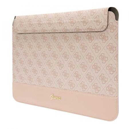 Чехол Guess для ноутбуков 13"/14" Sleeve 4G Bottom stripe Metal logo (GUCS14PS4SGP) Розовый Чехол Guess для ноутбуков 13"/14" Sleeve 4G Bottom stripe Metal logo (GUCS14PS4SGP) Розовый