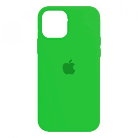 Чехол Silicone Case для Apple iPhone 12/12 Pro Green, Ярко-зеленый Чехол Silicone Case для Apple iPhone 12/12 Pro Green, Ярко-зеленый