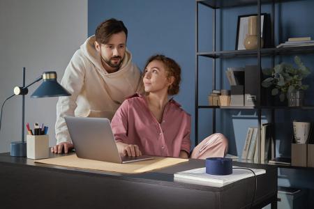 Умная колонка Яндекс.Станция Мини Синяя Умная колонка Яндекс.Станция Мини Синяя