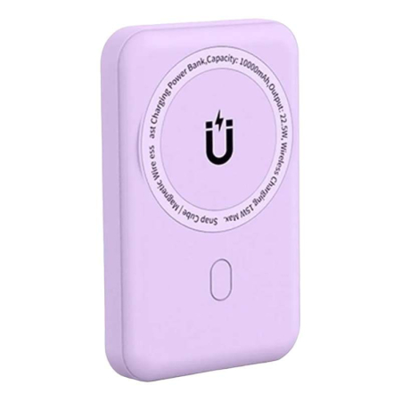 Внешний аккумулятор WiWU Power Bank Snap Cube-SC 10000mAh 22,5 Вт Фиолетовый Внешний аккумулятор WiWU Power Bank Snap Cube-SC 10000mAh 22,5 Вт Фиолетовый