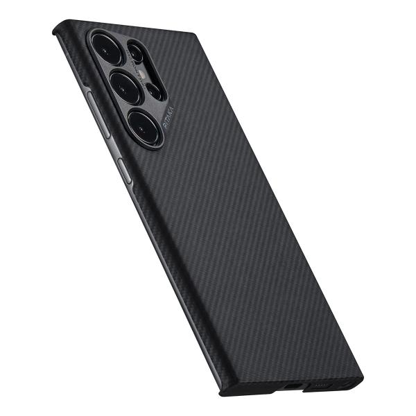 Чехол для Samsung Galaxy S24 Ultra Pitaka MagEZ 4 Case кевлар (KS2401U) Черный