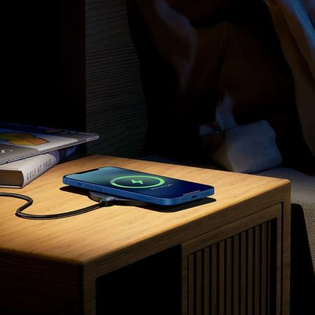 Беспроводное зарядное устройство Baseus Digital LED Display Gen 2 15W CCED000001 (BS-W526) Black, черный Беспроводное зарядное устройство Baseus Digital LED Display Gen 2 15W CCED000001 (BS-W526) Black, черный