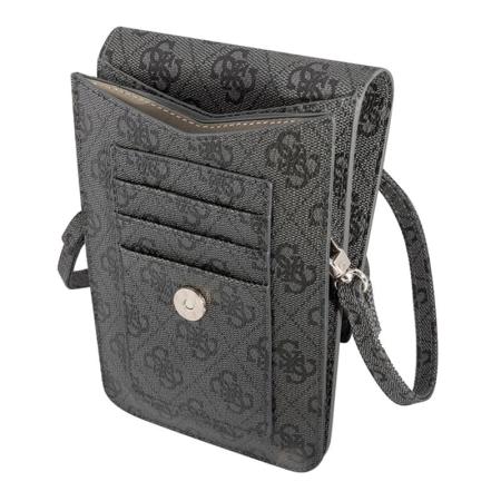 Сумка-чехол для смартфонов Guess Wallet Bag 4G with Triangle logo (GUWBP4TMGR) Серый Сумка-чехол для смартфонов Guess Wallet Bag 4G with Triangle logo (GUWBP4TMGR) Серый