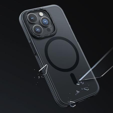 Чехол hoco. DROP PROOF Magnetic Smartphone Case для Apple iPhone 15 Pro Прозрачный черный Чехол hoco. DROP PROOF Magnetic Smartphone Case для Apple iPhone 15 Pro Прозрачный черный