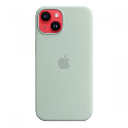 Чехол Silicone Case MagSafe для Apple iPhone 14 Зеленый Чехол Silicone Case MagSafe для Apple iPhone 14 Зеленый