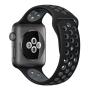 Силиконовый ремешок COTEetCI Nike+ Silicone Sport Band для Apple Watch 42/44 мм Black-Gray, черно-серый