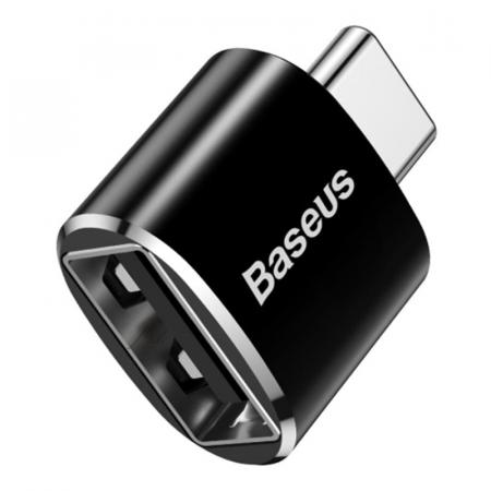 Адаптер Baseus USB-А - USB Type-C (CATOTG-01) Черный Адаптер Baseus USB-А - USB Type-C (CATOTG-01) Черный