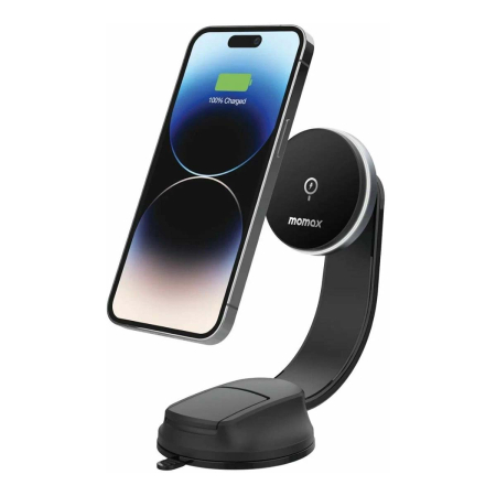Держатель магнитный для смартфона с беспроводной зарядкой MOMAX Q.Mag Mount 15W Magnetic Wireless Charging Car mount (CM25A) Держатель магнитный для смартфона с беспроводной зарядкой MOMAX Q.Mag Mount 15W Magnetic Wireless Charging Car mount (CM25A)