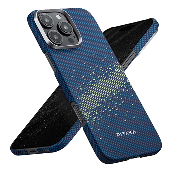 Арамидный чехол для iPhone 16 Pro Max с MagSafe Pitaka Moment StarPeak Ultra-Slim Case (KI1602PMYG)