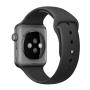 Силиконовый ремешок для Apple Watch 38/40 мм Black, черный Силиконовый ремешок для Apple Watch 38/40 мм Black, черный
