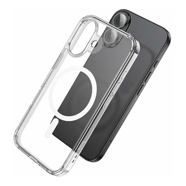 Чехол для Apple iPhone 17 hoco Magnetic Smartphone CASE Прозрачный