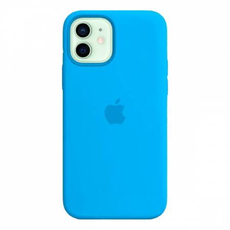 Чехол Silicone Case для Apple iPhone 12 mini Blue, голубой