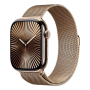Apple Watch Series 10, 46 мм корпус из титана цвета «Gold», ремешок Milanese Loop цвета «Gold» Apple Watch Series 10, 46 мм корпус из титана цвета «Gold», ремешок Milanese Loop цвета «Gold»