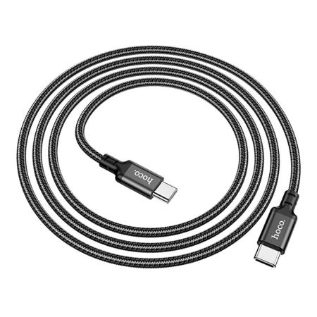 Кабель hoco. Super Fast Charging Data Cable разъем Type-C – Type-C, 1 м (X14) Черный Кабель hoco. Super Fast Charging Data Cable разъем Type-C – Type-C, 1 м (X14) Черный