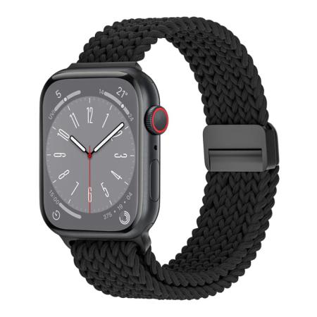 Ремешок для Apple Watch 42/44/45/49 мм WiWU Nylon Braided Magnetic (Wi-WB004) Черный Ремешок для Apple Watch 42/44/45/49 мм WiWU Nylon Braided Magnetic (Wi-WB004) Черный