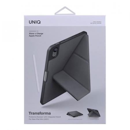 Чехол для iPad Mini 6 (2021) UNIQ Transforma Anti-microbial (PDM6(2021)-TRSFGRY) Черный Чехол для iPad Mini 6 (2021) UNIQ Transforma Anti-microbial (PDM6(2021)-TRSFGRY) Черный