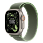 Apple Watch Ultra 3 (2025), 49 мм корпус из титана цвета «Natural», ремешок Trail Loop размера M/L цвета «Green/Neon»