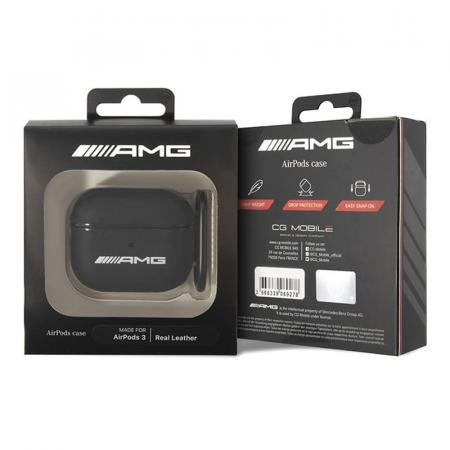 Чехол AMG для Airpods 3 Genuine leather with stamped logo (AMA3SLWK) Черный Чехол AMG для Airpods 3 Genuine leather with stamped logo (AMA3SLWK) Черный