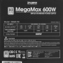 Блок питания Zalman MegaMax (ZM600-TXII) Standard, 600 Вт Чёрный