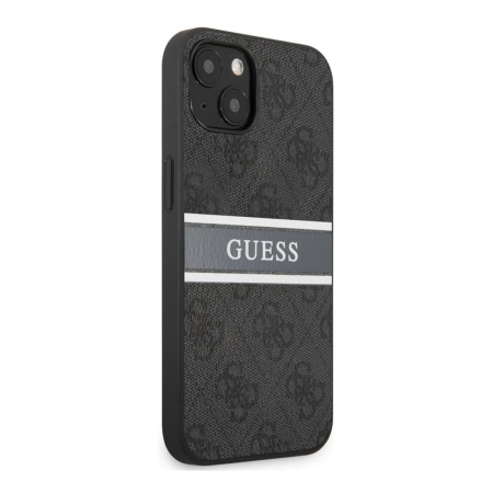Чехол Guess для iPhone 13 PU Saffiano with metal logo Hard (GUHCP13MPSASBGR) Серый Чехол Guess для iPhone 13 PU Saffiano with metal logo Hard (GUHCP13MPSASBGR) Серый