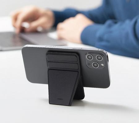 Магнитный бумажник с функцией стенда UNIQ LYFT Magnetic (MGSNAPONCH-LYFTBLK) Черный Магнитный бумажник с функцией стенда UNIQ LYFT Magnetic (MGSNAPONCH-LYFTBLK) Черный