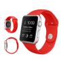 Силиконовый ремешок для Apple Watch 38/40 мм Red, красный Силиконовый ремешок для Apple Watch 38/40 мм Red, красный