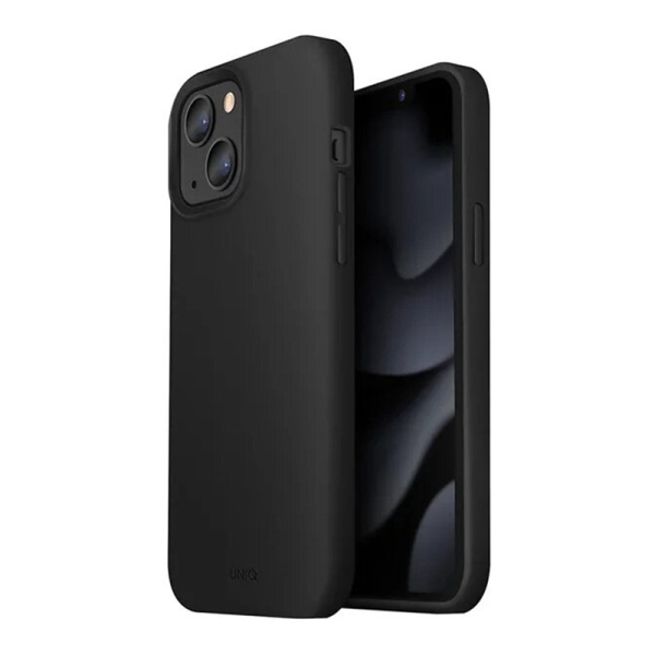 Чехол для iPhone 13 UNIQ Lino (IP6.1HYB(2021)-LINOBLK) Черный