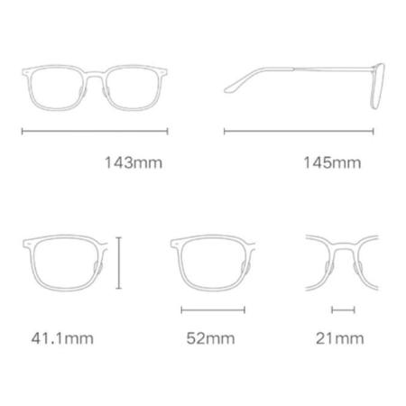 Очки для компьютера Xiaomi Adult AntiBlue (HMJ03RM) Серый Очки для компьютера Xiaomi Adult AntiBlue (HMJ03RM) Серый