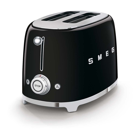 Тостер на 2 ломтика SMEG 50s style (TSF01BLEU) Черный Тостер на 2 ломтика SMEG 50s style (TSF01BLEU) Черный