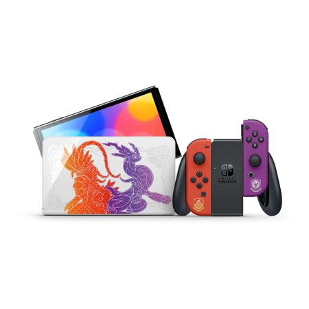 Игровая консоль Nintendo Switch OLED 64Gb Pokemon Skarlet and Violet Edition, красный/фиолетовый Игровая консоль Nintendo Switch OLED 64Gb Pokemon Skarlet and Violet Edition, красный/фиолетовый