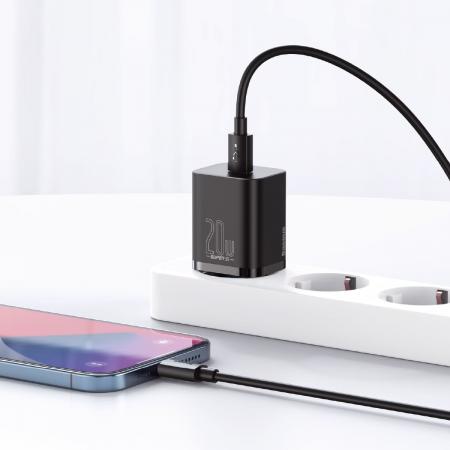 Сетевое зарядное устройство USB Type-C Baseus Super Si Quick Charger 1C 20 Вт EU (CCSUP-B01) Черный
