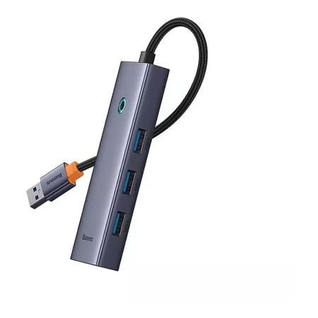 Хаб Baseus UltraJoy Series 4-Port Hub (B0005280A813-02) Серый Хаб Baseus UltraJoy Series 4-Port Hub (B0005280A813-02) Серый